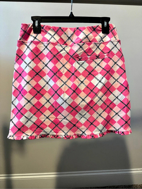 Lilly Pulitzer Dresses & Skirts - Lilly Pulitzer Plaid Mini Skirt in Pink & White Size 4